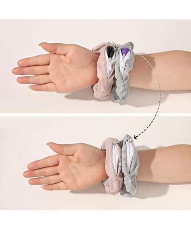 Hair Scrunchies With Zipper Hidden Pocket Storage Fabric Cloth Hair Ties Elastic Pocket Hair Ties Large Ponytail Holder Hair Bow Elastics Bands Scrunchy for Women Girls Daily Party Hair Accessories - Buy Online on GoSupps.com