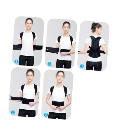 Buy Healifty Adjustable Straps Lumbar Support Posture Brace for Men & Women - XXL Black - Best Support Belt for Improved Posture & Comfort - Buy Online on GoSupps.com