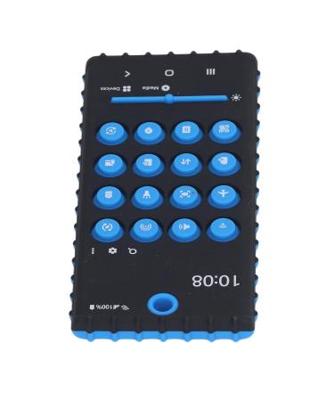 Shop Black Blue Telephone Bite Ring - Sensory Toy for Gum Massage | Safe & Fun Travel Accessory - Buy Online on GoSupps.com