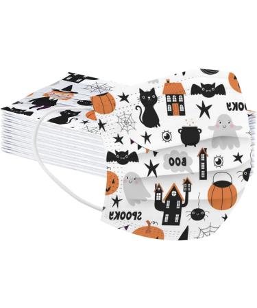 50PC Halloween Disposable Face_Masks for Adults Kids 3-Ply Colorful Breathable Face_Mask with Nose Wire Protective Facemask (50PC disposable for Kids C) - Buy Online on GoSupps.com