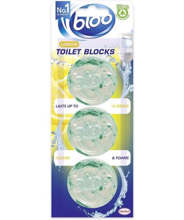 Bloo Toilet Blocks Cistern Cleaner - Triple Cistern Blocks Citrus Scent Long Lasting Toilet Tablets & Limescale Remover Foaming Toilet Cistern Block Flush Cleaner & Freshnener 3 pk + Cheeroo Magnet 3 count (Pack of 3) - Buy Online on GoSupps.com