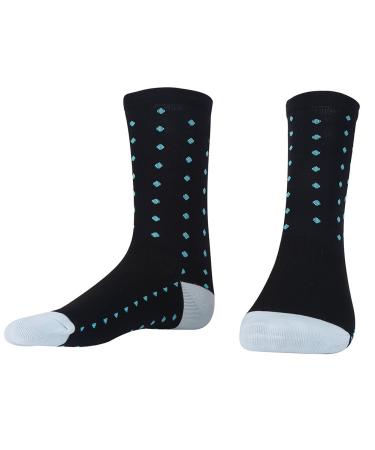 EQULUP 1 pair of compression socks for women and men breathable socks for bicycles cycling ankle compression running sock for sport black