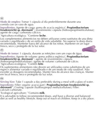 Lactic Acid Bacteria Propionibacterium - 20 Capsules | Probiotic for Intestinal Health & Dysbiosis Support | Opionibacter - Buy Online on GoSupps.com
