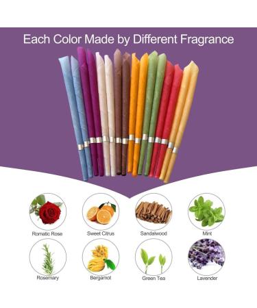Organic Beeswax Ear Candles 16 Pcs | Fragrance-Free | Natural Plant Material | 8 Colors | Includes Protective Disks - Buy Online on GoSupps.com