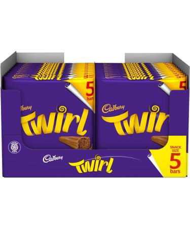 Cadbury Twirl Lot de 20 barres de chocolat 107,5 g