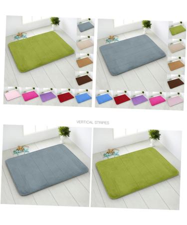 PRETYZOOM Area Rugs Tile Flooring Mat Outdoor Floor Mat Non Slip Carpet Bed Room Carpet Bath Mat Absorb Water Grey 20 x 32 cm (Rectangular) - Buy Online on GoSupps.com
