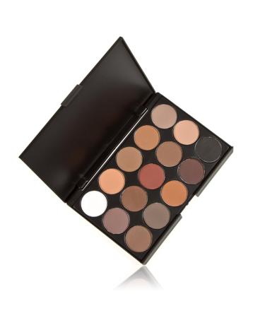 Pure Vie Professional Highlight Eyeshadow Palette - 15 Colors Matte Shimmer Eye Shadows Pallet for Contouring, Highly Pigmented Nudes, Natural Warm Tones - Holiday Gift Set - Buy Online on GoSupps.com