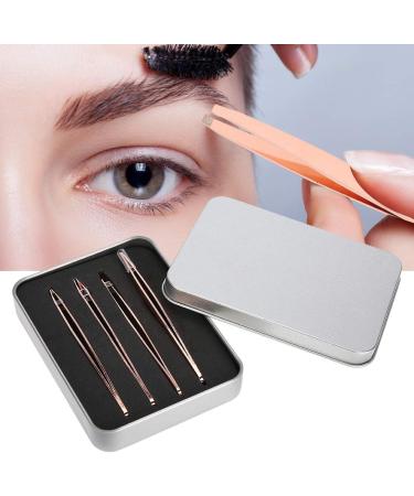 Slant Tip Tweezer Small Size Stainless Steel Tweezer Rose Gold Anti-Rust for Makeup Lovers Performence Makeup - Buy Online on GoSupps.com