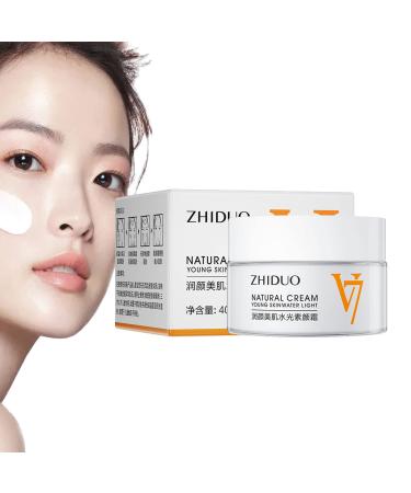 Zhiduo Cream Zhiduo Natural Cream Young Skin Water Light Korean Moisturizing Tone Up Cream V7 Deep Hydration Cream Moisturizing Tone-Up Cream V7 Face Cream for All Skin Type Face Moisturizer (1 pcs)