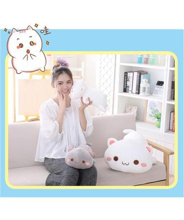NatureMan Cute Kitten Plush Toy Stuffed Animal Pet Kitty Soft Anime Cat Plush Pillow children'sPlush cat doll Pillow toys (grey) - Buy Online on GoSupps.com
