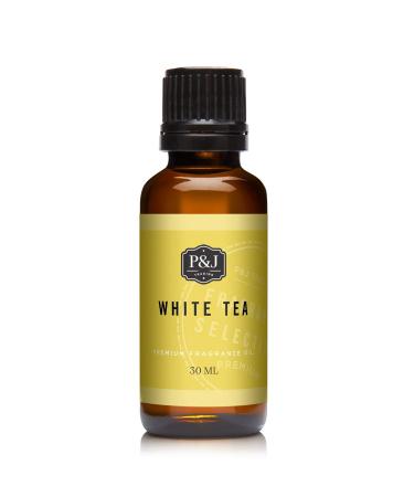 P&J Fragrance Oil | White Tea Oil 30ml - Candle Scents for Candle Making Freshie Scents Soap Making Supplies Diffuser Oil Scents White Tea 1 Fl Oz (Pack of 1)