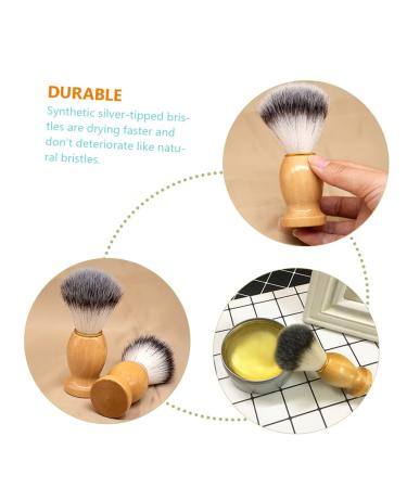 Minkissy 2-in-1 Stainless Steel Shaving Brush & Scrubber - Premium Beard Grooming Accessory for Men - Perfect Hair Removal Stencil & Tool - Buy Online on GoSupps.com