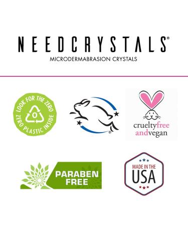 NeedCrystals Microdermabrasion Crystals 4 oz - Natural DIY Facial Scrub for Skin Texture, Scars, Blackheads, Wrinkles - Exfoliating Face Scrub 4 Ounce - Buy Online on GoSupps.com