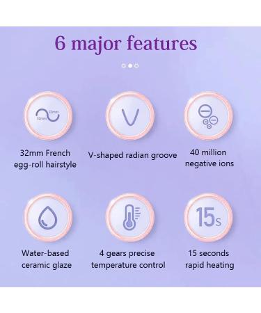Rommantic French Egg Roll Curling Iron Egg-Roll Hairstyle Water Ripple V-Shaped Hair Curler Crimper Styling Tools & Appliances with Multifunctions (Pink) - Buy Online on GoSupps.com
