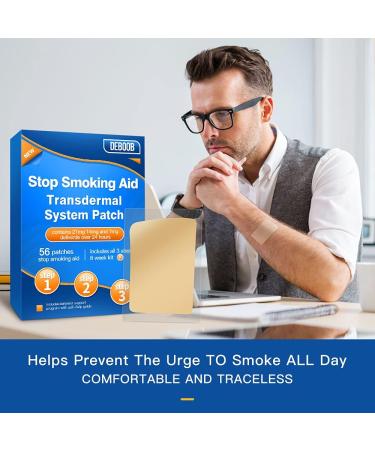 Quit Smoking Patches Step 1 2 & 3 (21mg 14mg 7mg) - 56 Count | Effective Stop Smoking Aids - Blue4 - Buy Online on GoSupps.com