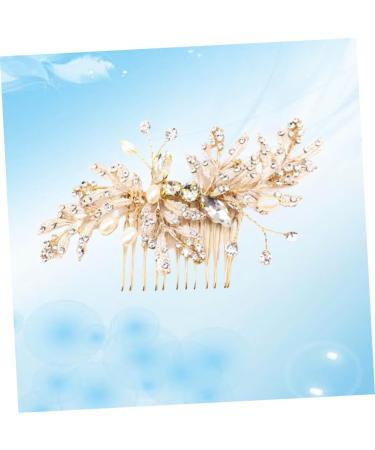 Didiseaon Pearl Hair Barrettes Decorative Hair Combs Crystal Decor Crystals Decor Wedding Crystal Hair Comb Rhinestone Headpiece Crystal Flower Comb Hair Accessories Bride Alloy - Buy Online on GoSupps.com