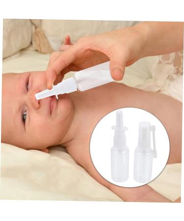 Baby Nasal Spray Bottle and Booger Sucker Kit - Portable Nose Nebulizer for Nasal Cleaning - Small Transparent 12.5X3X3CM - Buy Online on GoSupps.com