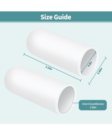 Big Toe Caps Protectors - 10 Pcs Gel Sleeves for Blisters Calluses and Corns - Comfortable Toe Rubbing Treatment for Men & Women - White - Buy Online on GoSupps.com