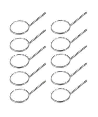 10 pieces dental mirror 4 teeth dental stainless steel dental tools for tooth cleaning inspection oral hygiene mouth mirror for everyday use