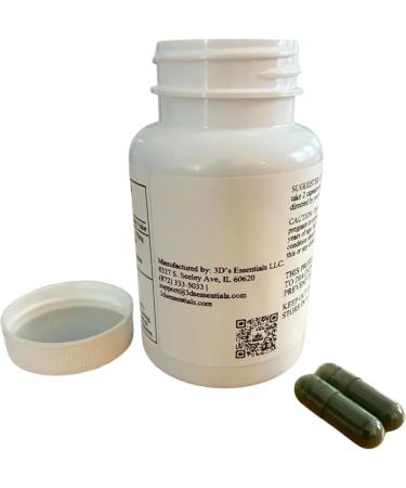 3D's Essentials Spirulina & Chlorella Organic Supergreens 56 Capsules 950mg per Serving - Buy Online on GoSupps.com