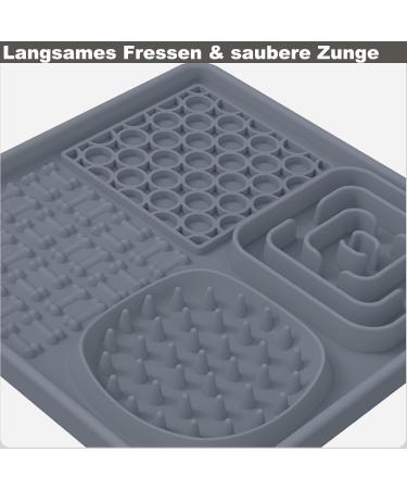 Buy Aodaliy Silicone Lick Mat for Dogs & Cats - BPA-Free Extra Large Suction Cups 2-Pack - Slow Feeder for Pets (Gray) - Buy Online on GoSupps.com