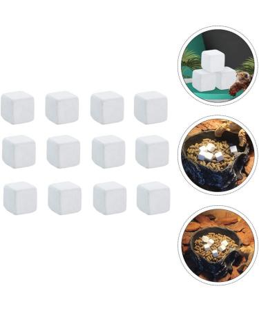 POPETPOP 12pcs Fish Tank Calcium Stone | Natural Calcium Mineral for Reptiles | Molar Cube Calcium Supplement Grinding Rock Block | White - Buy Online on GoSupps.com