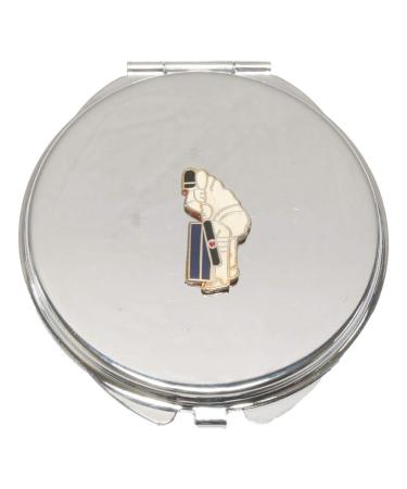 Cricketer Enamel Compact Mirror Handbag Gift With Free Engraving 88