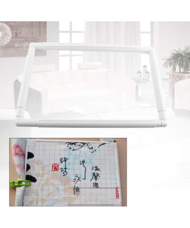 Square Rectangle Plastic Cross Stitch Frame - 27.9*27.9cm - Embroidery Needlepoint Tool - Buy Online on GoSupps.com