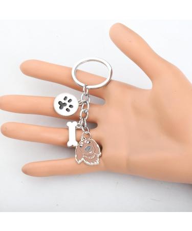 Ensianth Dog Keychain Gifts | Perfect Puppy Paw Print Keyring for Dog Lovers & Owners - Ideal Gift for Moms & Dads - Buy Online on GoSupps.com