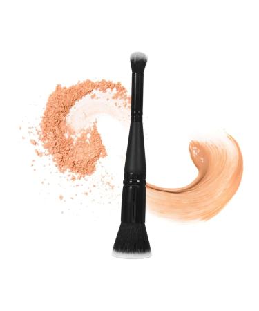 Double-Ended Makeup Brush - Powder Foundation & Blush Applicator for Loose Powder | Perfect for Women - Buy Online on GoSupps.com