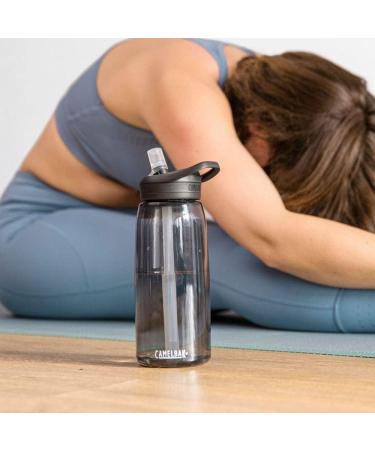 CamelBak eddy+ 32oz Water Bottle with Tritan Renew Straw Top - Charcoal | 1L - Buy Online on GoSupps.com