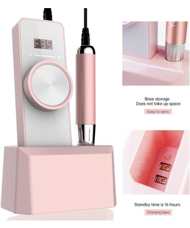 Portable Nail Drill Machine 35000RPM Rechargeable Smart LCD Display Electric Nail Files Drill Tool Kit Adjustable Speed for Manicure Pedicure for Acrylic Gel Natural Nails Red - Buy Online on GoSupps.com