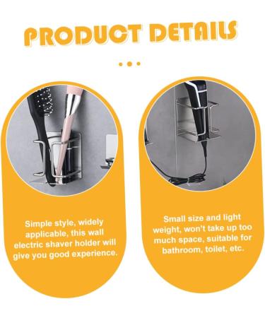 Ipetboom Stainless Steel Razor Hanger Wall Stand | Metal Organizer Holder for Electric Shavers & Hair Dryers | Durable Inoxlm Storage Solution - Buy Online on GoSupps.com