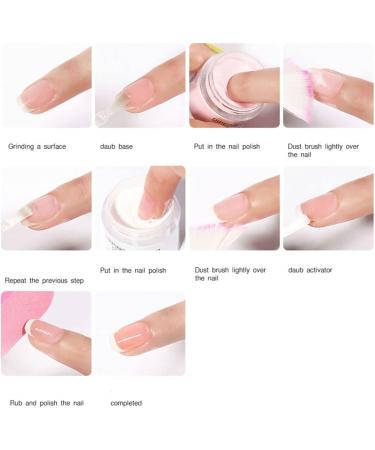 Acrylic Nails Dip Powder Nail Kit Nude Pink Glitter 6 Colors Acrylic Dipping Powder System Kit For French Nail Manicure Nail Art Set 10ml Colorful Rhinestones (A One Size) One Size A - Buy Online on GoSupps.com