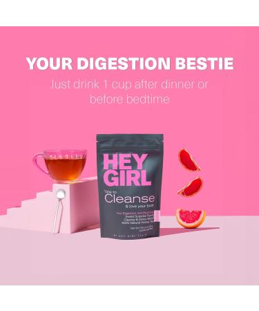 Loose Leaf Detox Tea - Herbal Tea for Your Detox Cleanse - Not Your Typical Herb Blend Tea - Delicious & Soothing Drink for a Healthy Colon Cleanse - Colon Cleanser by Hey Girl Tea - Buy Online on GoSupps.com