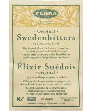 Flora Health Swedenbitters Dry Herbs - Dry Herbal Blend - Home Preparation Old Swedish Recipe - 35 g Brown - Buy Online on GoSupps.com