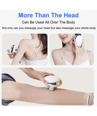 Obest Portable Electrical Head Massager - Heat & 4 Interchangeable Kneading Heads | Best Scalp Massage Device for Ultimate Relaxation - Buy Online on GoSupps.com