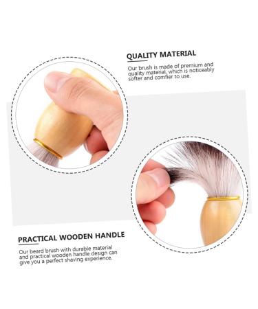 Beaupretty Wooden Handle Shaving Brush - Best Beard Care Accessory for Men | Mustache & Shaving Bowl Grooming Tool - Buy Online on GoSupps.com