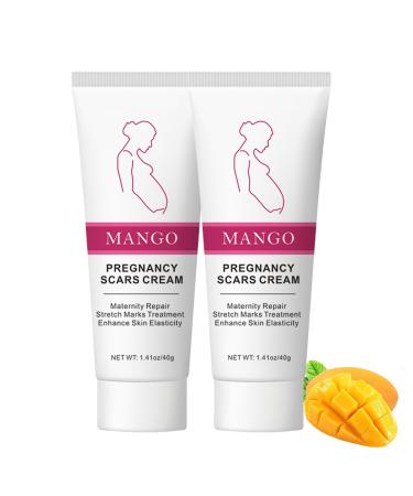 Mango Stretch Marks Removal Cream Stretch Mark and Scar Cream for Pregnancy Buttocks Belly Creams for Wrinkles Obesity Fat Marks Scars 2PCS
