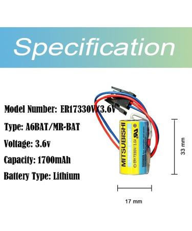Buy ER17330V Battery Pack of 3 - 3.6V Li-ion for FANUC CNC System - International Shipping Available - Buy Online on GoSupps.com