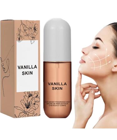 90ml Vanilla Skin Perfume Vanilla Skin Body Mist Vanilla Essential Oil for Skin Eau De Toilette Spray (2pcs) (1PACK)