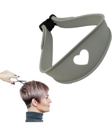 Hairline Shaping Tool - Hairline Haircut Shaping Tool Adjustable Curved Silicone Haircut Bands for Hair Salons and Home Gray - Buy Online on GoSupps.com