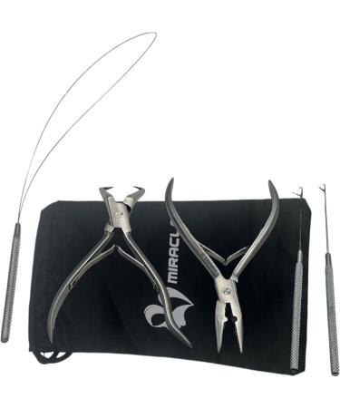 5 PC MIRACLE Microlink Hair Extension Pliers Set Beading Tools Kit for Hair Extensions with Beads Closer & Remover Tool - Buy Online on GoSupps.com