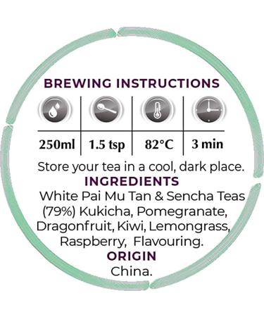 Exotic Teapot Pomegranate Dragon Fruit White Tea 125g Loose Leaf Tin - Peony Blend - Buy Online on GoSupps.com
