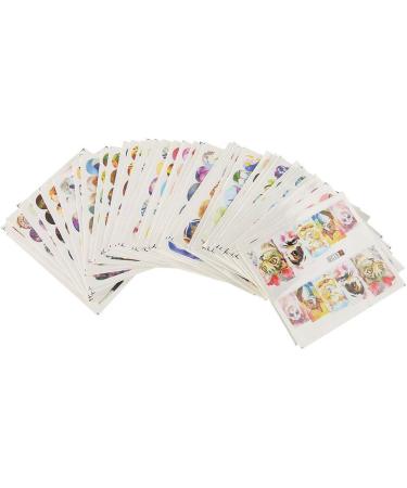 Sticker de Caricatura 50 Sheets Nail Stickers Animal Dogs Cats Water Transfer Nail Art Sticker Fingernails Decor Manicure Decorations Manicure Pedicure Decals - Buy Online on GoSupps.com