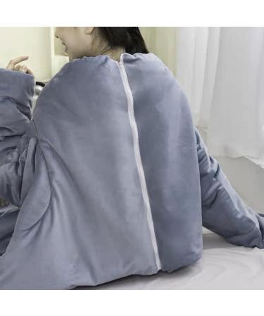Portable Sherpa Blanket with Sleeves - Full Body Cuddly Warmth for Adults | Ideal for Home & Office - Buy Online on GoSupps.com