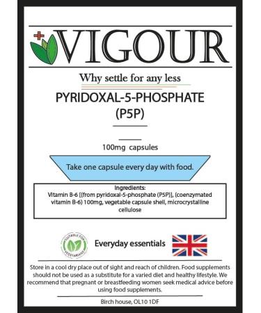 P-5-P Bioactive Vitamin B6-90 High Strength 100mg Capsules - Buy Online on GoSupps.com