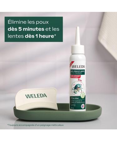 WELEDA - Lotion Traitante Anti-Poux 100ml limine Poux d s 5min et Lentes d s 1h - Convient d s 1 An et Femmes Enceintes/Allaitantes Soin Capillaire Naturel - Buy Online on GoSupps.com