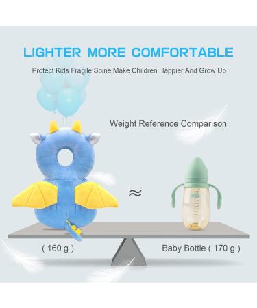JEJA Baby Head Protection Pillow with Knee Pads | Adjustable Safety Guard for Crawling Babies (4-24 Months) - Dragon Design - Buy Online on GoSupps.com