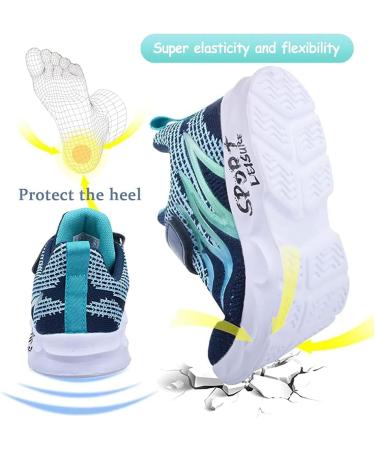 Buy PHMNZip Children's Sneakers | Lightweight Breathable Sports Shoes for Boys & Girls | Unisex Running & Basketball Shoes (26 EU Blue) - Buy Online on GoSupps.com